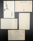 4 Antique Thanksgiving Postcards, 1 Reproduction Thanksgiving Postcard. — photo 2