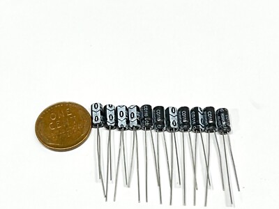 10 Pack Electrolytic capacitor 3.3UF 50v 105c 4mm x 7mm Radial G401