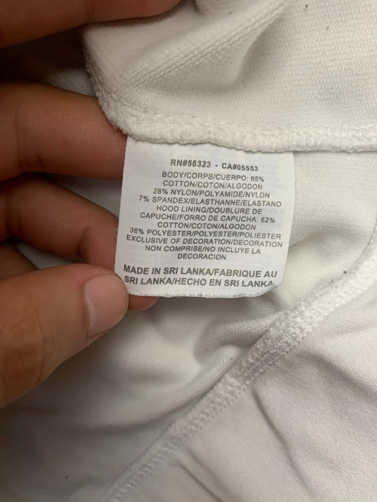 VETEMENTS Giacca Nike donna media bianca nera full zip livestrong felpa con cappuccio vestibilità asciutta donna