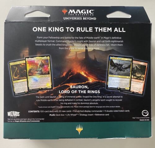 MTG The Hosts Of Mordor LOTR Commander Deck *NEW SEALED* Lord Of The Rings - Picture 3 of 5