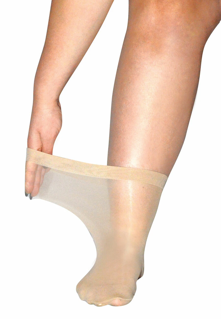 Extra Large Super Wide 20 Denier Soft Top Stretchy Anklets Pop Socks 3 PACK XXL
