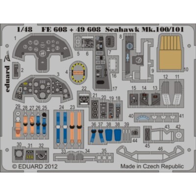 MW22 EDUARD FE608 SEAHAWK MK.100/101 S.A. 1/48 ZOOM SET for TRUMPETER