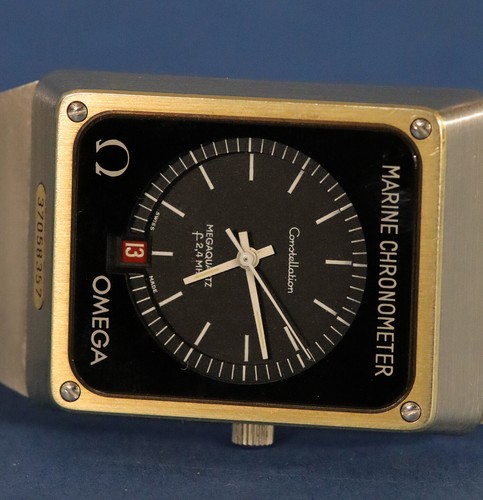 Omega CRONOMETRO DA MARINA Constellation Orologio da Polso con Calendario  Rosso. | eBay