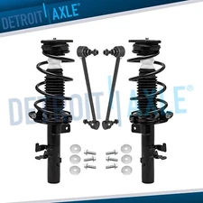 Front Struts & Coil Spring Assembly Sway Bar Links for 2013 - 2018 Ford Focus