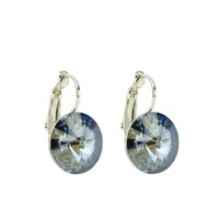 Eve's Jewellery Women's Earrings Silver Plated Rhodium Plated Blue. Elements Cry Eve's Jewellery Women's Earrings Silver Plated Rhodium Plated Blue. Elements Cry