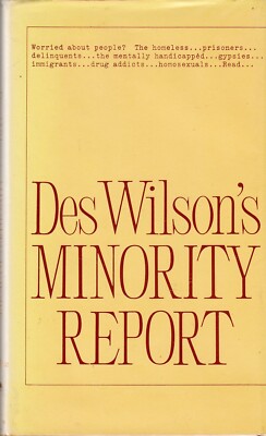 Des Wilson's Minority Report - Des Wilson - Acceptable - Hardcover