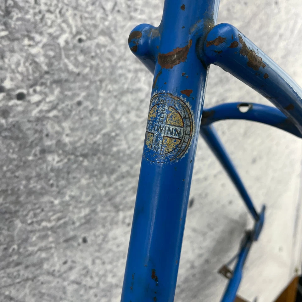 Vintage Schwinn Spitfire Frame Step Through Girls 1955 50s Balloon Tire Bike - Image 4 of 4