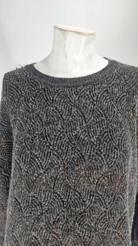 Peruvian Connection Men's Sweater Extra Large Gray Baby Alpaca Pima Cotton... - Image 4 of 4