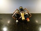 3 Bottle Copper Wine Rack