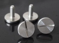 10Pcs M5*10 304 STAINLESS STEEL MACHINE SCREWS SLOTTED LARGE HEAD BOLTS