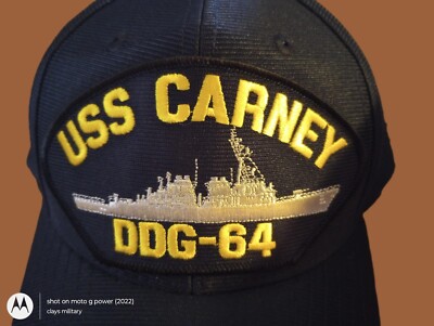 USS CARNEY DDG - 64 U.S NAVY SHIP HAT U.S MILITARY OFFICIAL BALL CAP U.S.A MADE - Foto 5