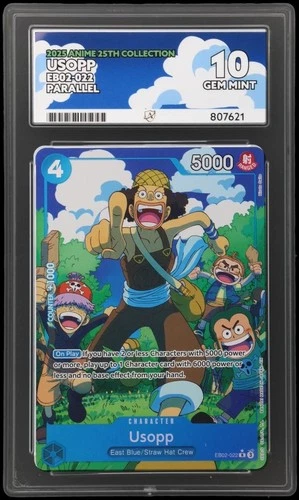 One Piece Tcg Usopp Eb02-022 Parallel Alt Art Perfect Ace 10
