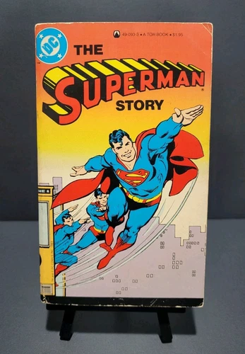 DC The Superman Story By Martin Pasko (Black/White, Tor Book Paperback) VTG