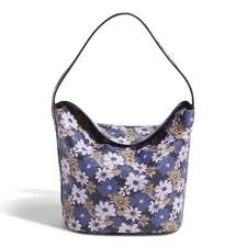 Vera Bradley Women's Outlet Faux Leather Slouchy Bucket Shoulder Bag NWT