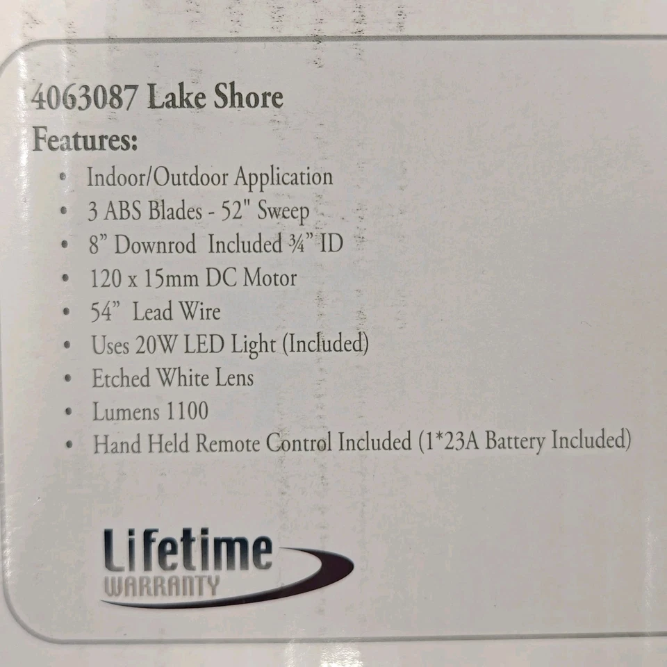 Minka Lake Shore 52" Ceiling Fan  DC Motor LED Remote Control Flat White Finish - Image 2 of 4