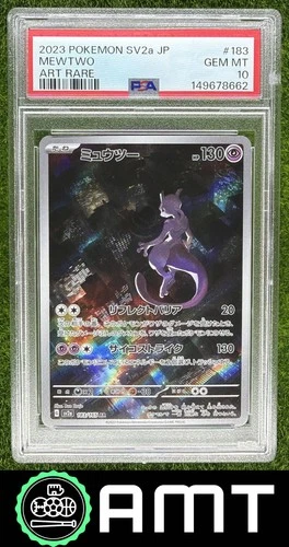 Mewtwo Art Rare PSA 10 2023 Pokemon Scarlet & Violet 151 Japanese #183/165 8662