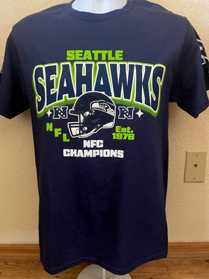 NFL Super Bowl LX Champions Seattle Seahawks Short Sleeve Shirt Size L