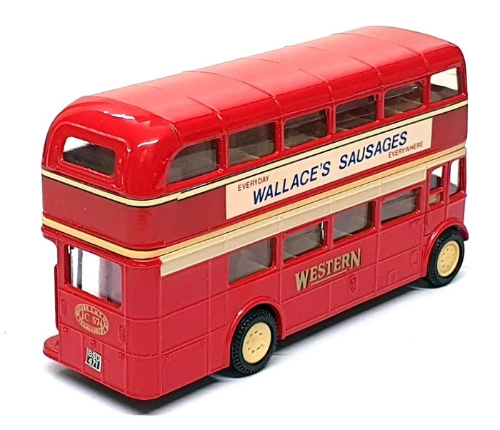 Corgi 12cm Long Diecast D599 - AEC D/Deck Bus Western - Red - Image 2 of 4