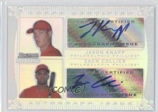 2009 Bowman Sterling Dual Refractor 55/199 Zach Collier Jason Knapp Auto 2z2