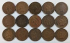 Indian Head Pennies Lot of 15 Mixed Dates VG/VF