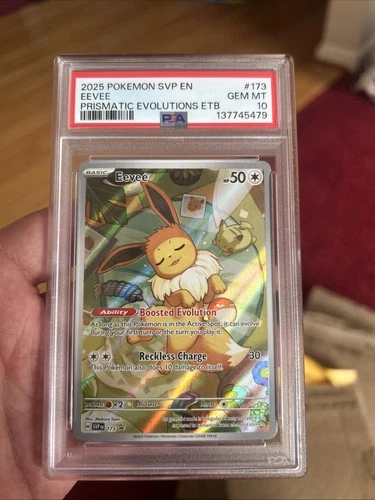 2025 Pokemon SV Promo Eevee #173 Prismatic Evolutions ETB - PSA 10 Gem Mint