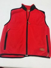 Gekko Gear Red Fleece Vest Large • Unisex / Men’s Fit • Made in USA