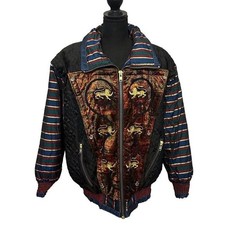 Vintage Giacca Sport Multi-Color Full Zip Jacket