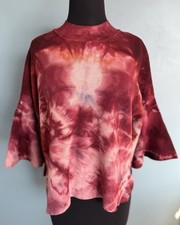 Rough and Tumble  Tie-Dye Sweater/Sweatshirt For Women With Bell Sleeves