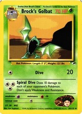 Pokemon TCG Gym Heroes Brock's Golbat 39/132 Unlimited Uncommon MP on eBay