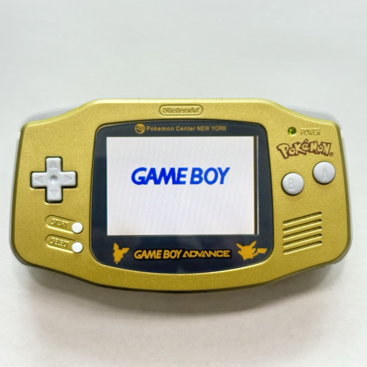 Nintendo GameBoy Advance Pokemon Center New York Gold Edition New Shell