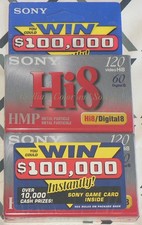SONY Hi8 P6-120HMPD1 2 Pack NEW SEALED 120 Minute Camcorder Videotape Tapes