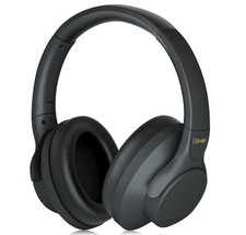 ZIHNIC Bluetooth Noise Cancelling Headphones, 60H Play Wireless Foldable Black