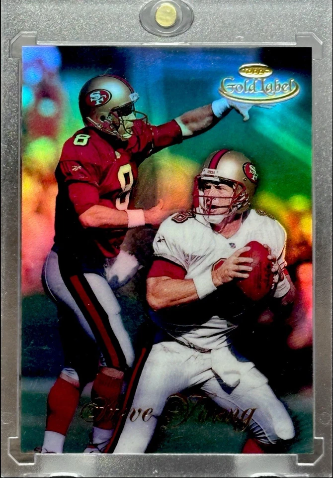 Steve Young RARO REFRACTOR ORO TARJETA DE INVERSIÓN PRIZM CROMO 49ERS, Como Nuevo Foto 4 de 4