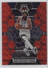 2022-23 Panini Mosaic Red Wave Mosaic Prizm Karl-Anthony Towns #115 14dq