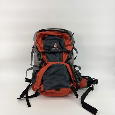 Vintage Deuter Futura 26 AC AirComfort Hiking Red Gray Backpack Daypack Read DS