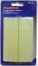 SupaTool Pack Of 12 Large Glue Stick 12mm x 100mm Hot Glue Gun Sticks DIY Crafts 0.35 per stick