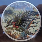1 oz. KOOKABURRIED #2 Zombucks Colorized World Series round .999 fine silver