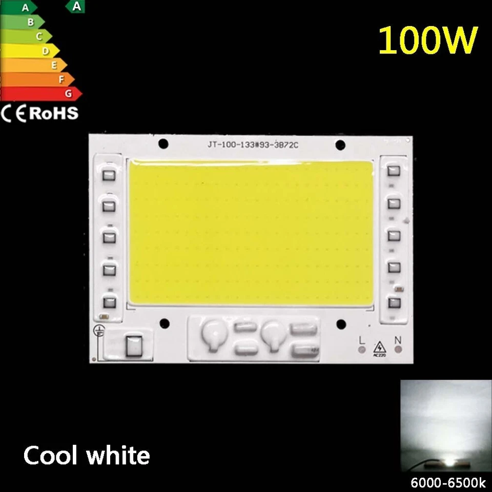 100W LED Chip COB high power Kalt weiß lampe leuchte lamp Leuchtmittel 220V 240V - Bild 1 von 4