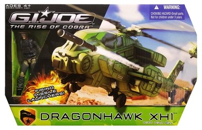 GI Joe The Rise of Cobra Vehicles Dragon Hawk Xh1 With Wild Bill