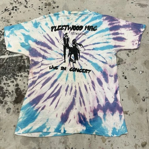 70s Fleetwood Mac Live In Concert Band Tour T Shirt 1970s vintage concert t-shirt, vintage, size XL, single stitch, B+ condition