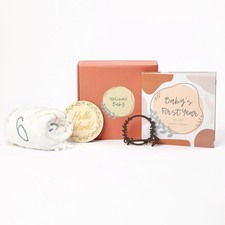 Baby Memory Book Gift Set Milestone Blanket Monthly Markers Gender Neutral