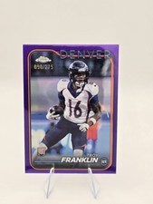 2024 Topps Chrome #215 Troy Franklin Purple Refractor #/275
