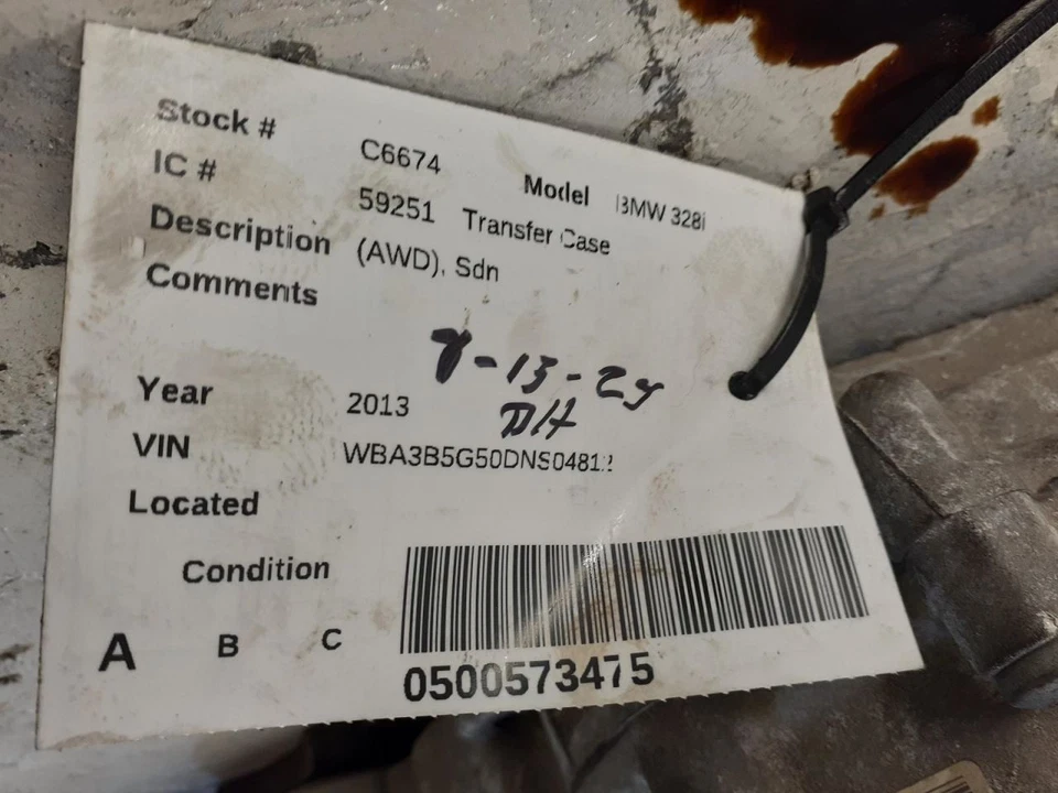 Transfer Case AWD Fits 12-16 BMW 535i 1997292 - Image 4 of 4