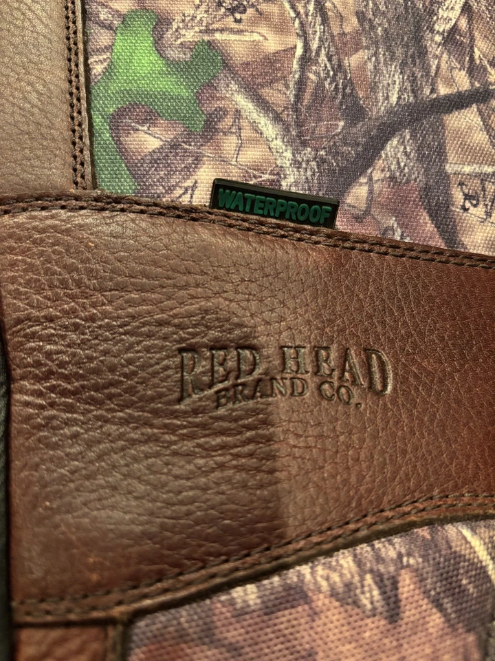 Botas altas Redhead Bayou impermeables con cremallera para hombre. Lona de cuero. Talla 10 Excelente Foto 2 de 4