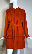 Balenciaga Silk by NICOLAS GHESQUIERE Long Sleeve Shirt Dress FR38 M , 2011 NWOT