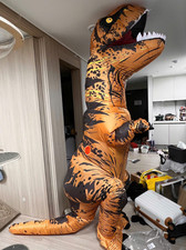 T-REX INFLATABLE SUIT DINOSAUR COSPLAY COSTUME HALLOWEEN MASCOT PARTY APPAREL H2