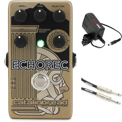 Catalinbread Echorec Binson-style Delay Pedal with Power Supply and Cable