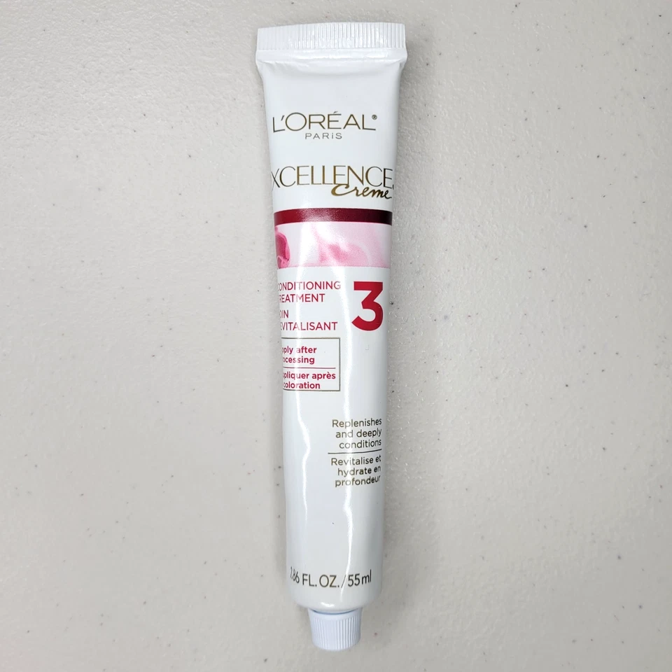 批量 3 件 欧莱雅 Excellence Creme #3 护发护发素 1.86 液量 盎司 ea — 第 2/4 张图片