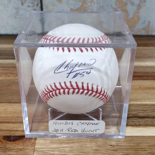 Aroldis Chapman Autographed Rawlings Baseball 2011 Cincinnati Reds Uncut
