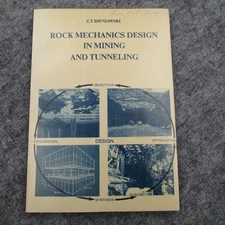 Vintage Rock Mechanics Design In Mining And Tunneling Bieniawski Softcover 1984